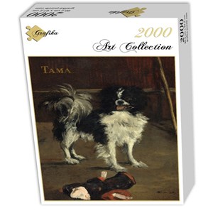 Grafika (01745) - Edouard Manet: "The Japanese Dog, 1875" - 2000 brikker puslespil