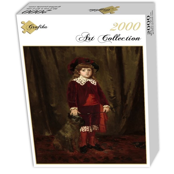 Grafika (01940) - Mary Cassatt: "Eddy Cassatt, 1875" - 2000 brikker puslespil