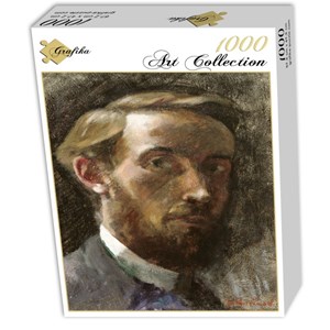Grafika (01807) - Edouard Vuillard: "Self-Portrait, Aged 21, 1889" - 1000 brikker puslespil