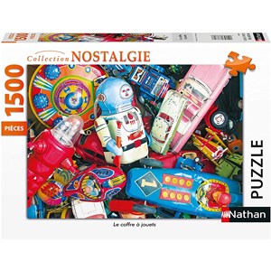 Nathan (87804) - "Toy box" - 1500 brikker puslespil