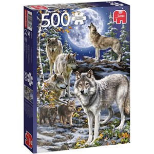 Jumbo (18845) - "Wolf Pack in Winter" - 500 brikker puslespil