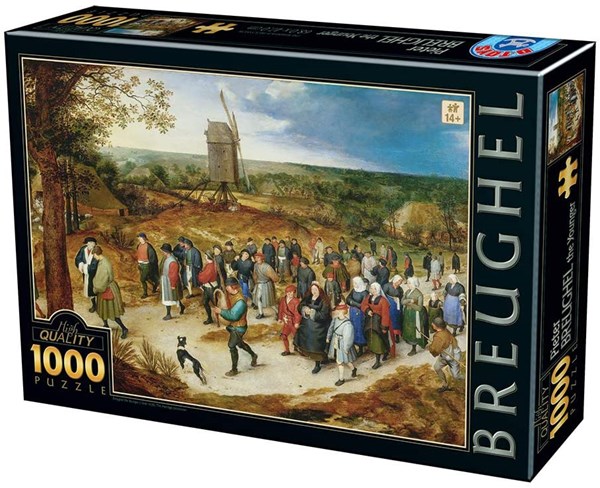 D-Toys (76854) - Pieter Brueghel the Younger: "The Marriage Procession" - 1000 brikker puslespil
