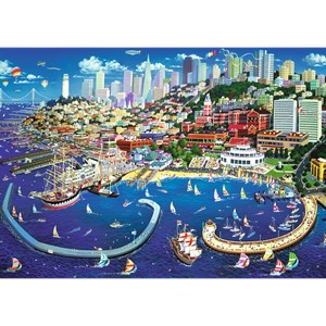 Trefl (27107) - "San Francisco Bay" - 2000 brikker puslespil