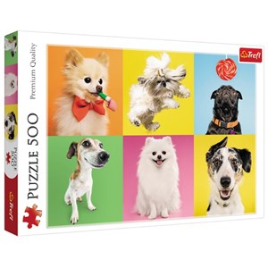 Trefl (37378) - "Dogs" - 500 brikker puslespil