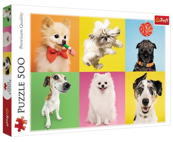 Trefl (37378) - "Dogs" - 500 brikker puslespil