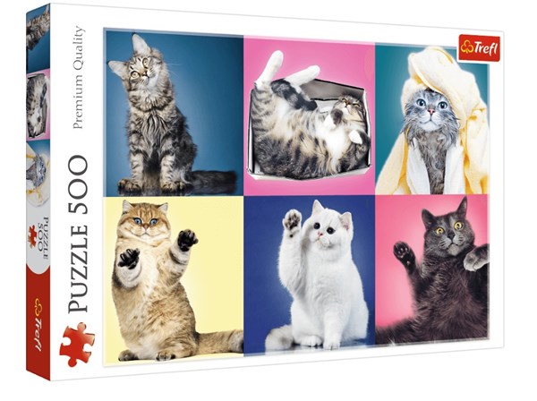 Trefl (37377) - "Kittens" - 500 brikker puslespil