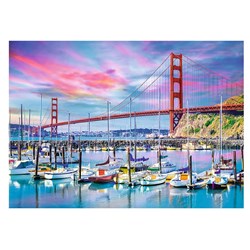 Trefl (27097) - "Golden Gate, San Francisco" - 2000 brikker puslespil