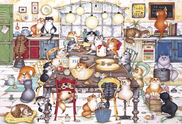 Gibsons (G2712) - Linda Jane Smith: "Cat's Cookie Club" - 250 brikker puslespil