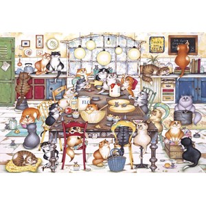 Gibsons (G2712) - Linda Jane Smith: "Cat's Cookie Club" - 250 brikker puslespil