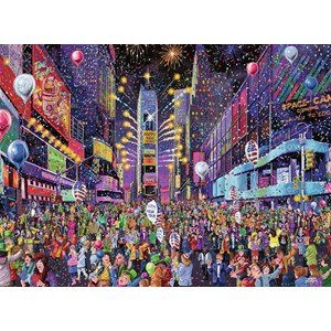 Ravensburger (16423) - "New Years in Times Square" - 500 brikker puslespil