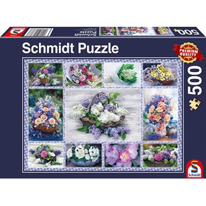 Schmidt Spiele (58366) - "Bouquet of Flowers" - 500 brikker puslespil
