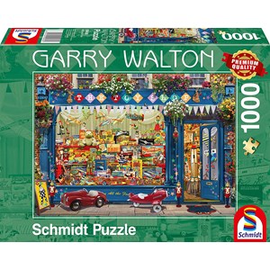 Schmidt Spiele (59606) - Garry Walton: "Legetøjsbutik" - 1000 brikker puslespil
