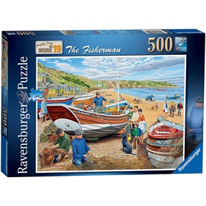 Ravensburger (16414) - Trevor Mitchell: "Happy Days at Work" - 500 brikker puslespil