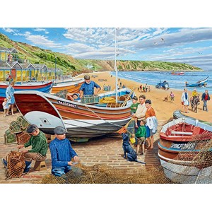 Ravensburger (16414) - Trevor Mitchell: "Happy Days at Work" - 500 brikker puslespil