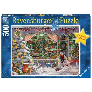 Ravensburger (16534) - "Julebutikken" - 500 brikker puslespil
