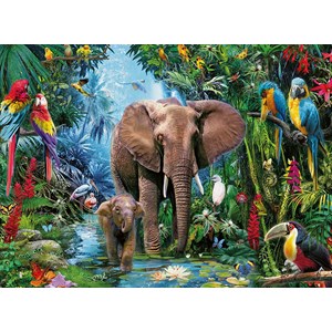 Ravensburger (12901) - "Safari Animals" - 150 brikker puslespil