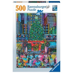 Ravensburger (16424) - "Rockefeller Christmas" - 500 brikker puslespil