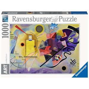 Ravensburger (14848) - Vassily Kandinsky: "Gul, rød, blå" - 1000 brikker puslespil