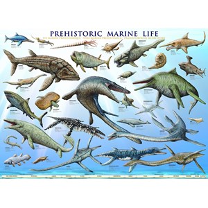 Eurographics (6000-0307) - "Prehistoric Marine Life" - 1000 brikker puslespil