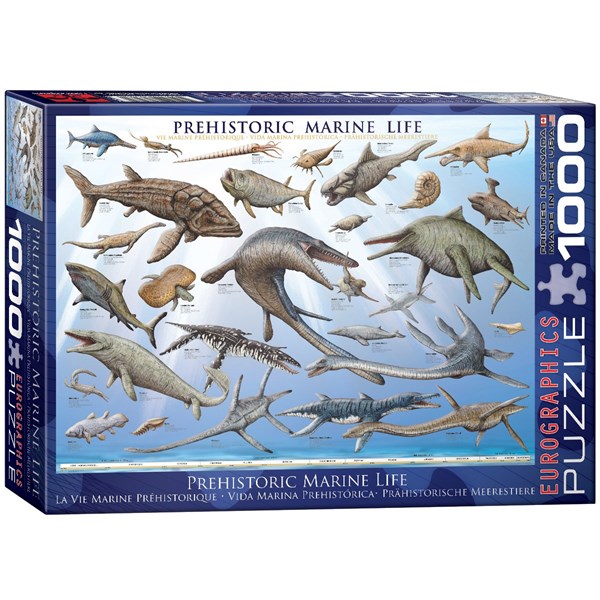 Eurographics (6000-0307) - "Prehistoric Marine Life" - 1000 brikker puslespil