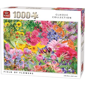King International (55944) - "Field of Flowers" - 1000 brikker puslespil