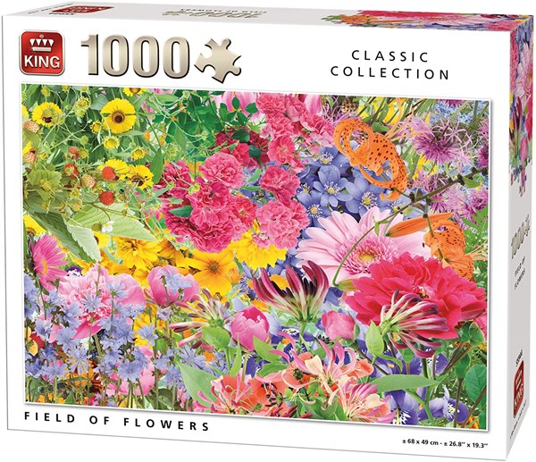 King International (55944) - "Field of Flowers" - 1000 brikker puslespil