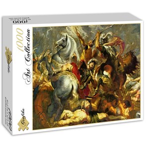 Grafika (00354) - Peter Paul Rubens: "Sieg und Tod des Konsuls Decius Mus in der Schlacht, 1617" - 1000 brikker puslespil