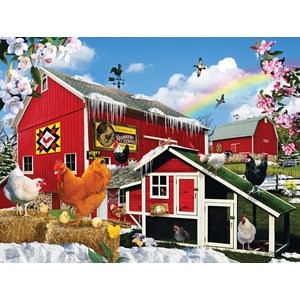 SunsOut (34988) - "Spring Chickens" - 500 brikker puslespil