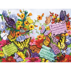 SunsOut (62908) - Nancy Wernersbach: "Butterfly Oasis" - 500 brikker puslespil