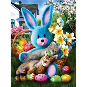 SunsOut (28844) - Tom Wood: "Easter Buddies" - 500 brikker puslespil