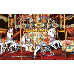 SunsOut (62701) - Thelma Winter: "Carousel at the Fair" - 550 brikker puslespil