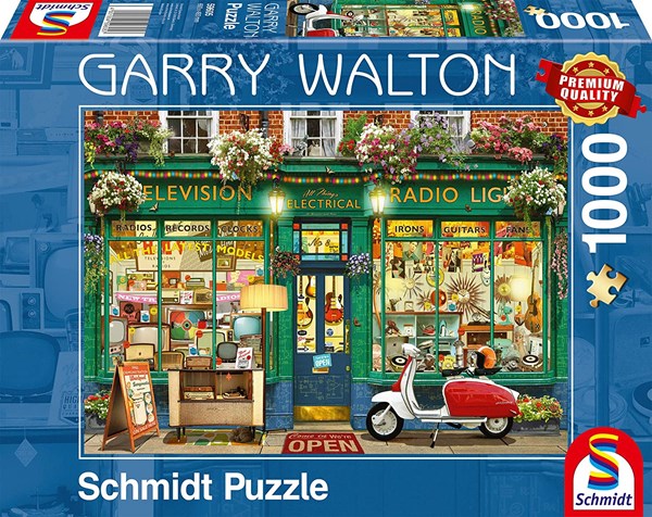 Schmidt Spiele (59605) - Garry Walton: "Electronics Shop" - 1000 brikker puslespil