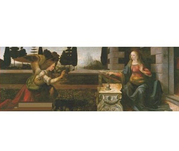 Impronte Edizioni (073) - Leonardo Da Vinci: "Annunciation" - 1000 brikker puslespil
