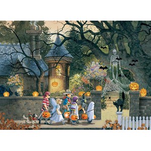 Cobble Hill (85085) - Douglas Laird: "Halloween Buddies" - 500 brikker puslespil