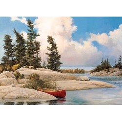 Cobble Hill (85074) - Douglas Laird: "A Day at the Lake" - 500 brikker puslespil