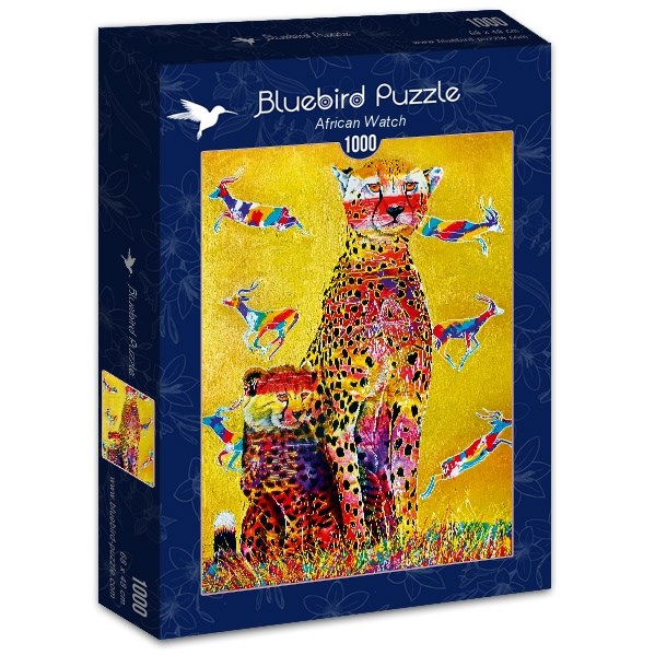 Bluebird Puzzle (70301) - Graeme Stevenson: "African Watch" - 1000 brikker puslespil