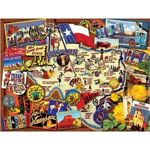 SunsOut (70024) - Kate Ward Thacker: "Texas, The Lone Star State" - 500 brikker puslespil