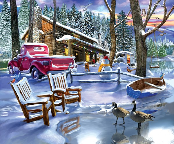 SunsOut (31530) - "Snowed In" - 500 brikker puslespil