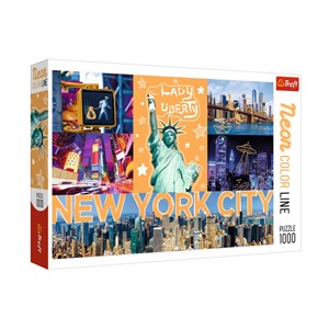 Trefl (10579) - "New-York Neon City" - 1000 brikker puslespil