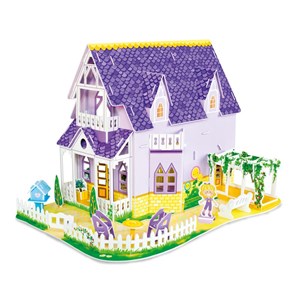 Melissa and Doug (9461) - "Pretty Purple Dollhouse" - 100 brikker puslespil