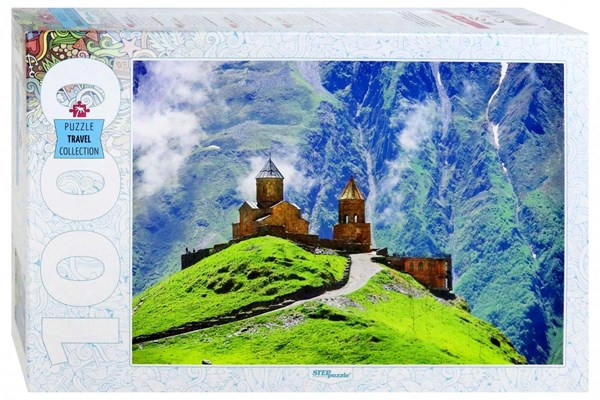 Step Puzzle (79137) - "Gergeti Trinity Church" - 1000 brikker puslespil