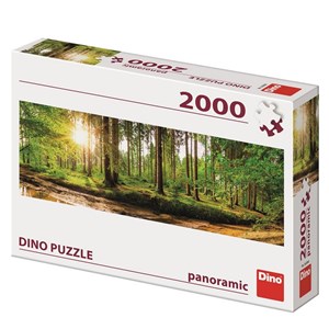 Dino (56206) - "Dawn in the Forest" - 2000 brikker puslespil