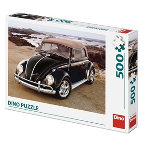 Dino (50242) - "VW Beetle on Beach" - 500 brikker puslespil