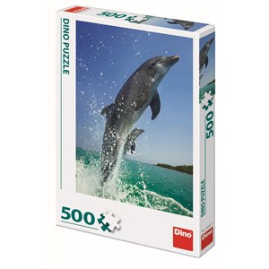 Dino (50225) - "Dolphins" - 500 brikker puslespil