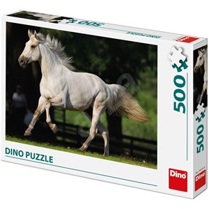 Dino (50233) - "White Horse" - 500 brikker puslespil