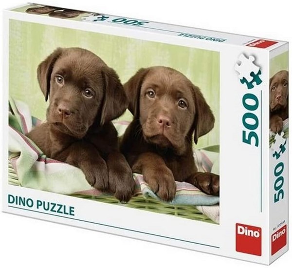 Dino (50244) - "Labradors" - 500 brikker puslespil