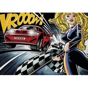 Dino (53272) - "Pop Art, Race" - 1000 brikker puslespil