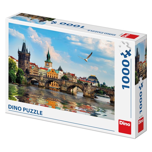 Dino (53273) - "Charles Bridge Prague" - 1000 brikker puslespil