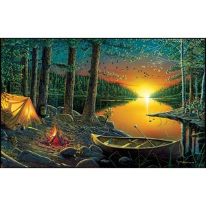 SunsOut (51844) - Ervin Molnar: "Evening by the Lake" - 550 brikker puslespil