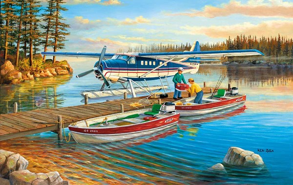 SunsOut (39321) - Ken Zylla: "Pickle Lake" - 550 brikker puslespil